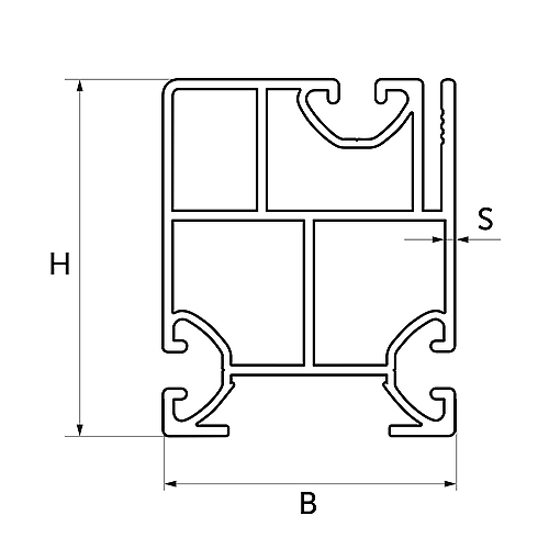 Конструкционный профиль 80x60x1.2